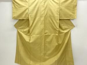 未使用品　縞に草花模様織り出し本場大島紬着物(7マルキ)